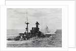 British Warship Barham at Sea by Anonymous