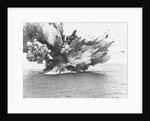 British Warship Barham Exploding at Sea by Anonymous