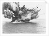 British Warship Barham Exploding at Sea by Anonymous
