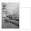 Sailors Painting a Battleship's Guns by Anonymous