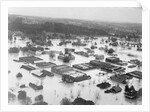 Flood Waters Covering Town by Anonymous