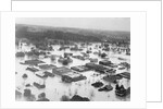 Flood Waters Covering Town by Anonymous