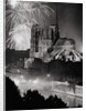 View of Notre Dame Under Firework Display by Anonymous