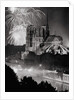 View of Notre Dame Under Firework Display by Anonymous