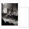 View of Notre Dame Under Firework Display by Anonymous