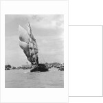 Majestic Sailboat in Singapore Harbor by Anonymous