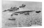 Ships Sailing Around the Toya Maru by Anonymous