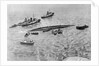 Ships Sailing Around the Toya Maru by Anonymous