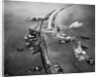 Aerial View of Ships Building a Dyke by Anonymous