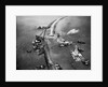 Aerial View of Ships Building a Dyke by Anonymous