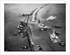 Aerial View of Ships Building a Dyke by Anonymous