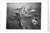 Aerial View of Ships Building a Dyke by Anonymous