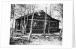 Exterior View of a Log Cabin by Anonymous