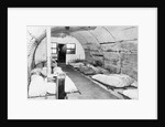 Interior View of a Sleeping Hut by Anonymous