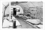 Interior View of a Sleeping Hut by Anonymous