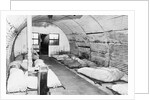 Interior View of a Sleeping Hut by Anonymous