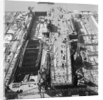 View of USS Forrestal Receiving Finishing Touches by Anonymous