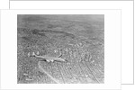 Airplane Flying Over Los Angeles by Anonymous
