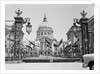Exquisite Exterior of Building with Flags by Anonymous