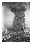 Burning Oil Refinery by Anonymous