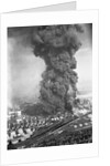 Burning Oil Refinery by Anonymous