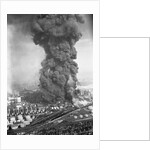 Burning Oil Refinery by Anonymous