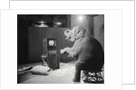 Elephant Watching Television by Anonymous