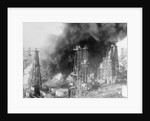 Oil Wells Spouting Streams of Fire by Anonymous