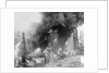 Oil Wells Spouting Streams of Fire by Anonymous