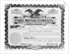 View of Stock Certificate Owned by Henry Ford by Anonymous