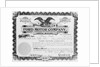 View of Stock Certificate Owned by Henry Ford by Anonymous