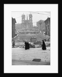 Snow Covering Rome's Spanish Steps by Anonymous
