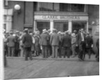 Depositors Waiting for Bank to Open by Anonymous