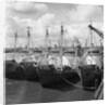 View of Ships Near Pier by Anonymous