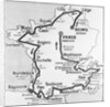 Map Showing Route of Tour De France by Anonymous