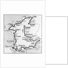 Map Showing Route of Tour De France by Anonymous