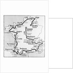Map Showing Route of Tour De France by Anonymous