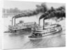 Aerial View of Steamboats Racing by Anonymous