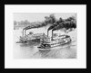 Aerial View of Steamboats Racing by Anonymous