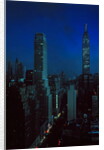 Skyscrapers of New York City at Night by Anonymous