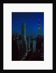 Skyscrapers of New York City at Night by Anonymous