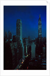 Skyscrapers of New York City at Night by Anonymous
