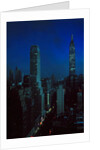 Skyscrapers of New York City at Night by Anonymous