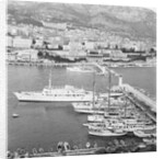 View of Yachts Alongside Shore by Anonymous
