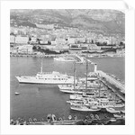 View of Yachts Alongside Shore by Anonymous