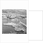 View of Yachts Alongside Shore by Anonymous