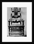 View of Empty Electric Chair by Anonymous