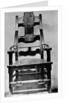View of Empty Electric Chair by Anonymous