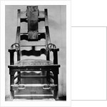 View of Empty Electric Chair by Anonymous