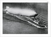 Graf Zeppelin Flying Above the S.S. New York by Anonymous